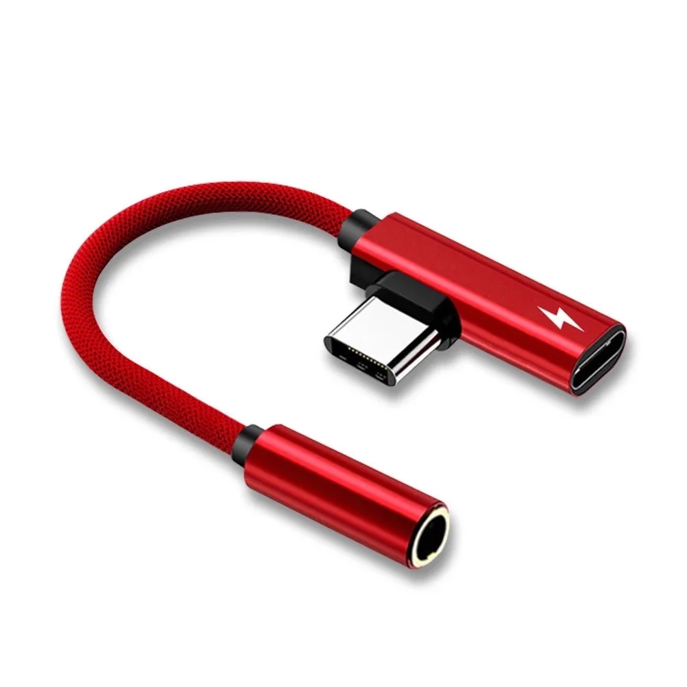 Переходник сплиттер 2в1 USB-C Type C в 3,5 мм Jack AUX Audio (908245648)
