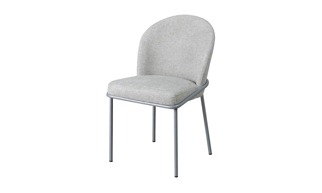 Стілець Мілтон метал сидіння тканина рогожка 500x560x825 мм Сірий