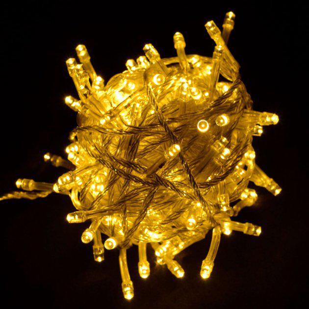 Гирлянда новогодняя 500 LED 32 м Белый теплый