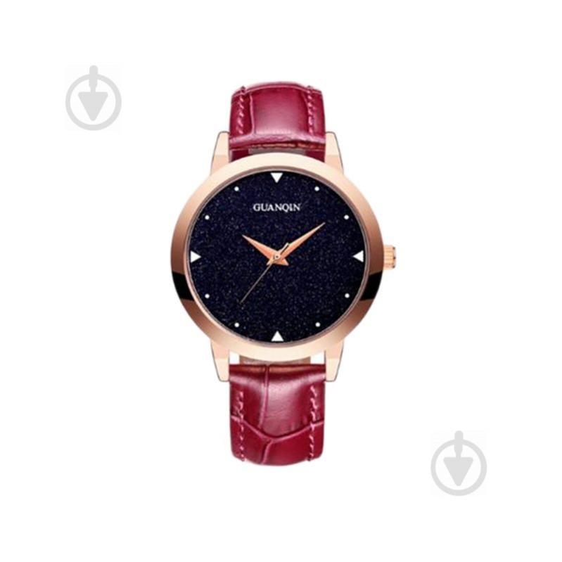 Часы Guanqin GS19051 CL Gold-Blue-Bordo (GS19051GBlBor)