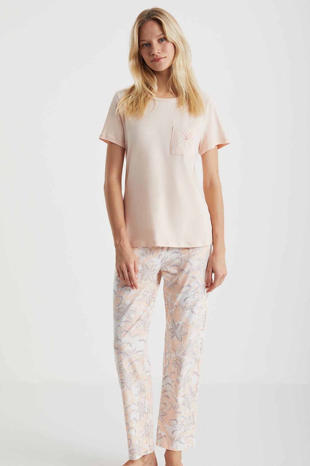 Пижама набор Kom Лилия S Лососевый (8682919220360)