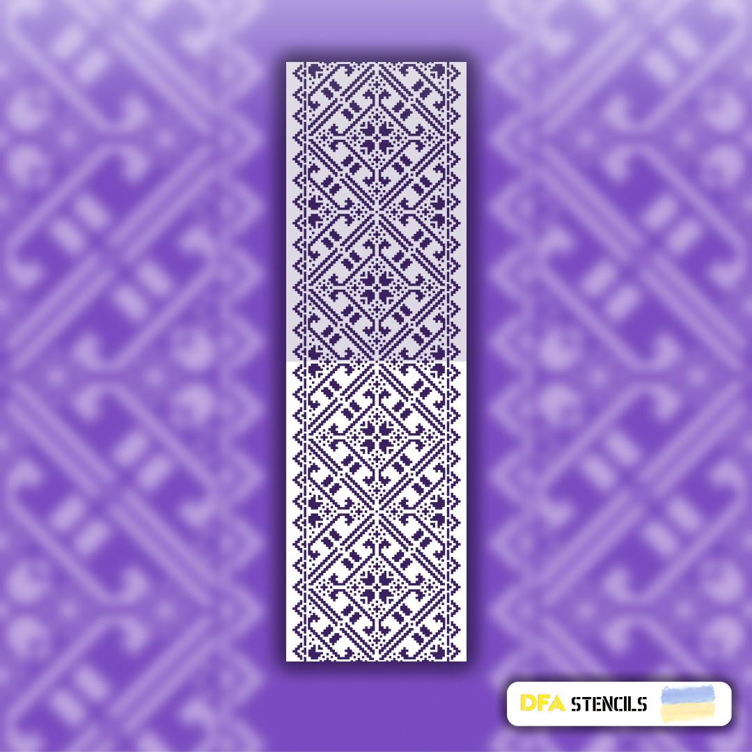Трафарет DFA украинский узор вышиванка для штукатурки и краски 0,3-1 мм (Z00006-d) - фото 10