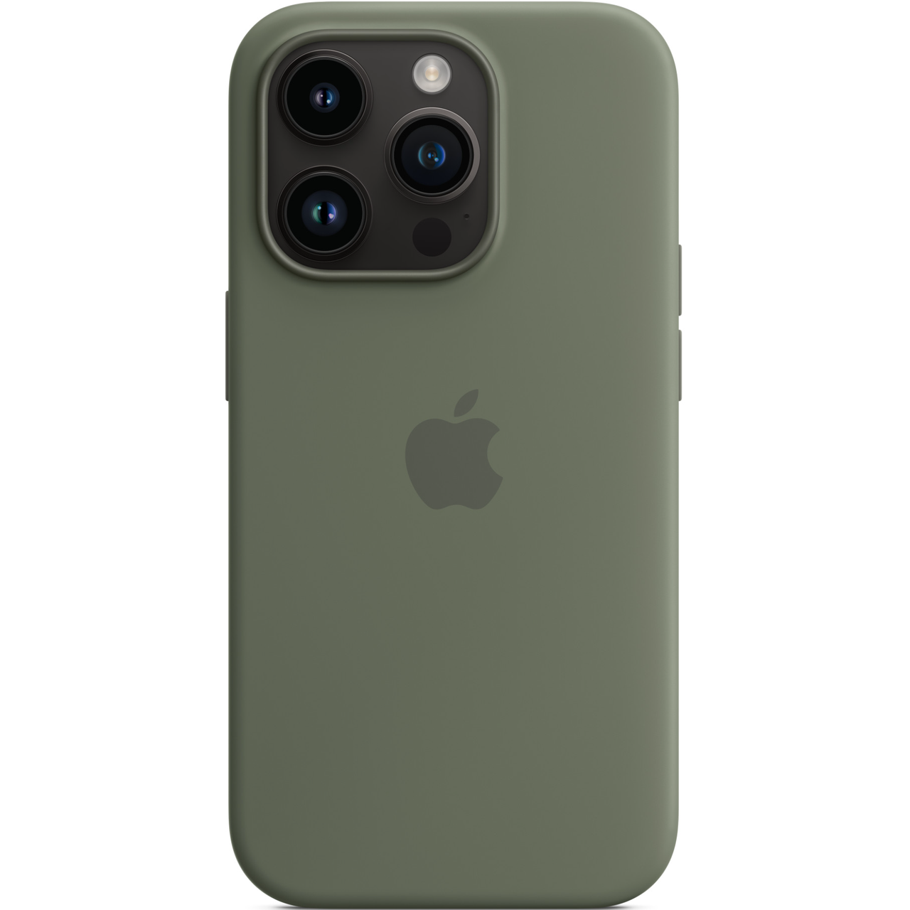 Чехол-накладка Silicone Case with MagSafe for iPhone 14 Pro, Olive - фото 3