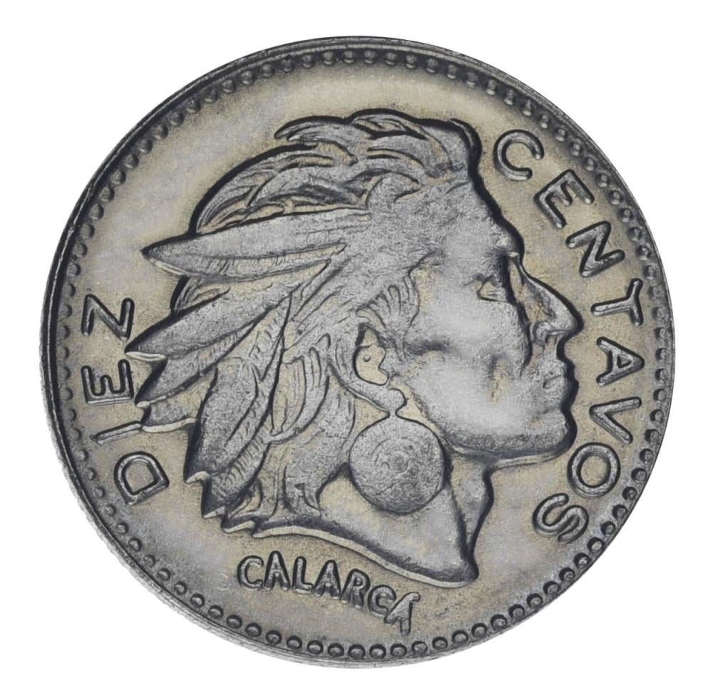 Коллекционная монета Колумбия 10 сентаво 1966 AU-UNC (М24187)