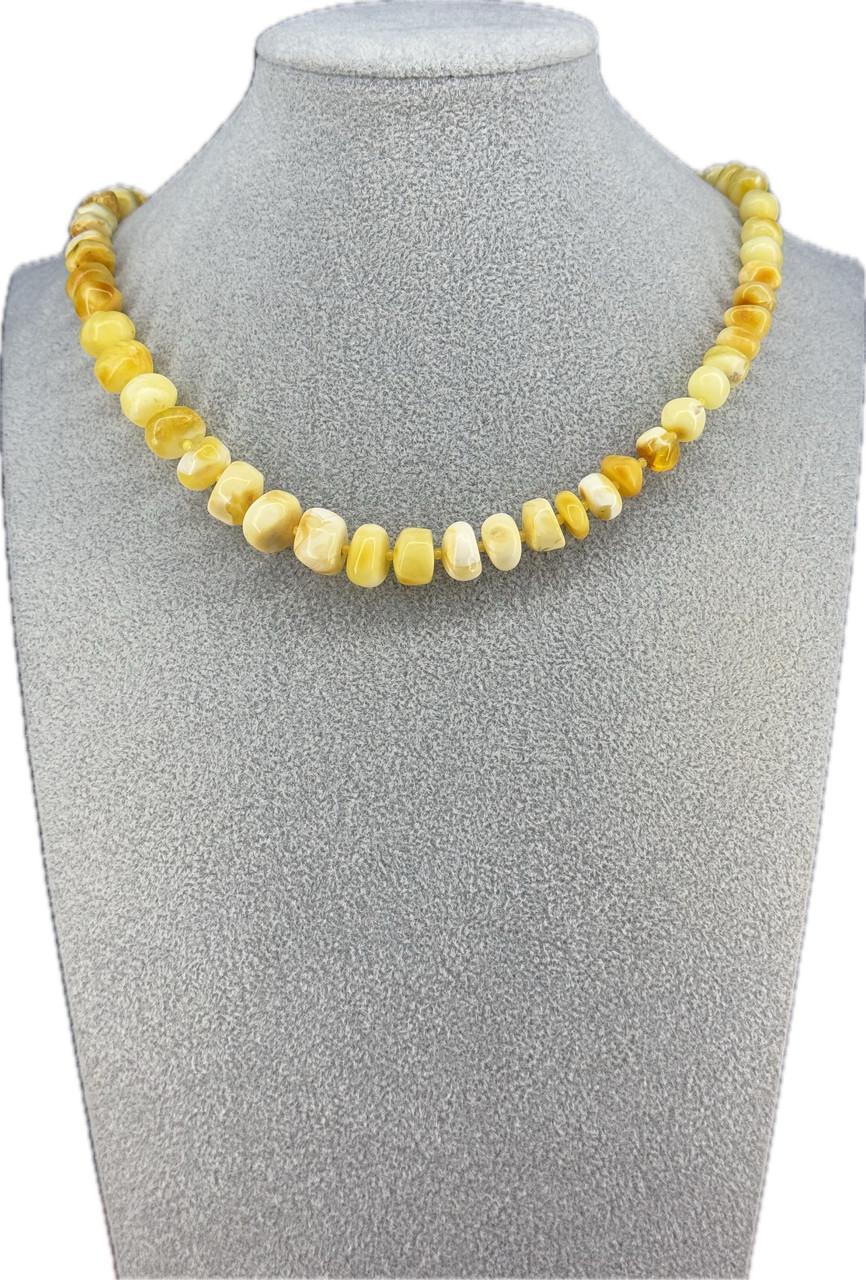 Бусы из янтаря Пейзаж лечебный 47 см (н-494)