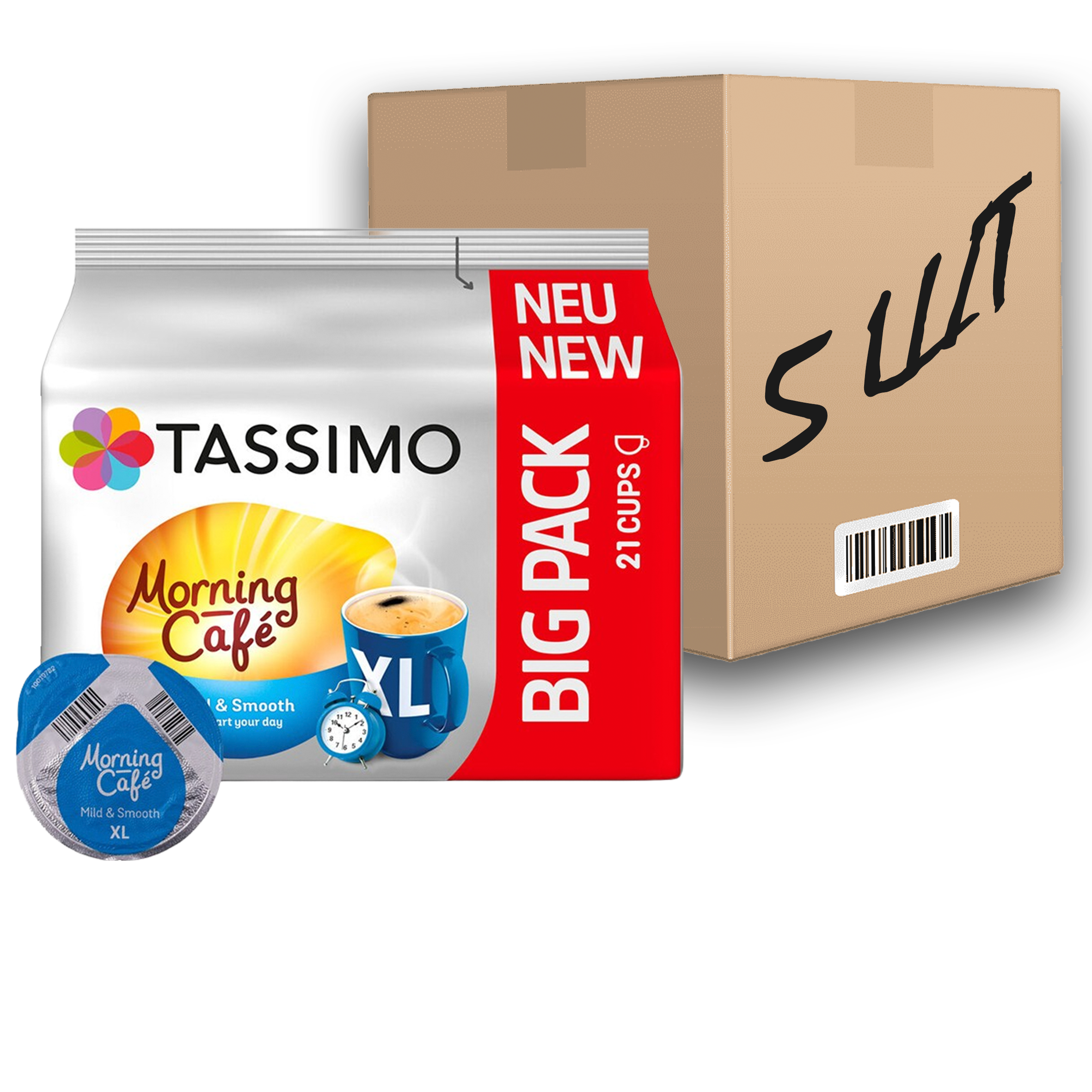 Кофе в капсулах Tassimo Morning Cafe Mild&Smooth XL 21 шт. 5 уп. (optAr200018) Кофе в капсулах Tassimo Morning Cafe Mild&Smooth XL 21 шт. 5 уп. (optAr200018)
