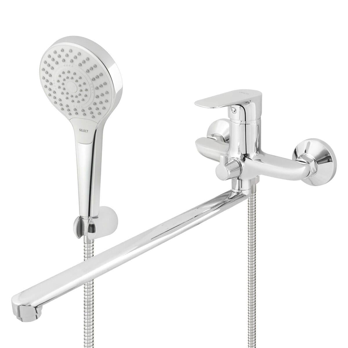 Смеситель для ванны Venta однорычажный с ручной воронкой Хром (VE346DC)