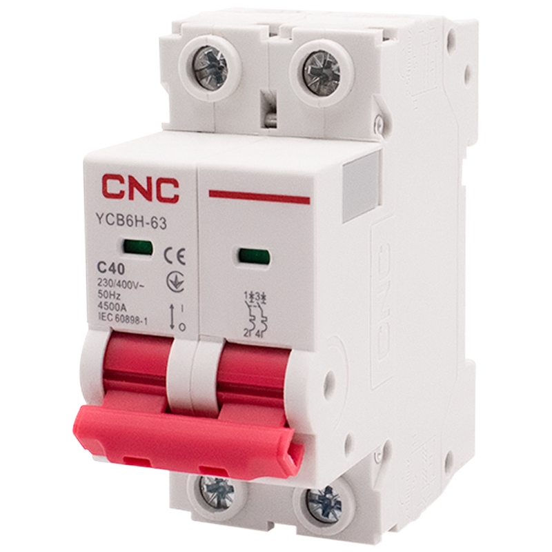 Автоматичний вимикач CNC Electric YCB6Н-63 2P 40A 4,5kA C (Б00029411) Автоматичний вимикач CNC Electric YCB6Н-63 2P 40A 4,5kA C (Б00029411)