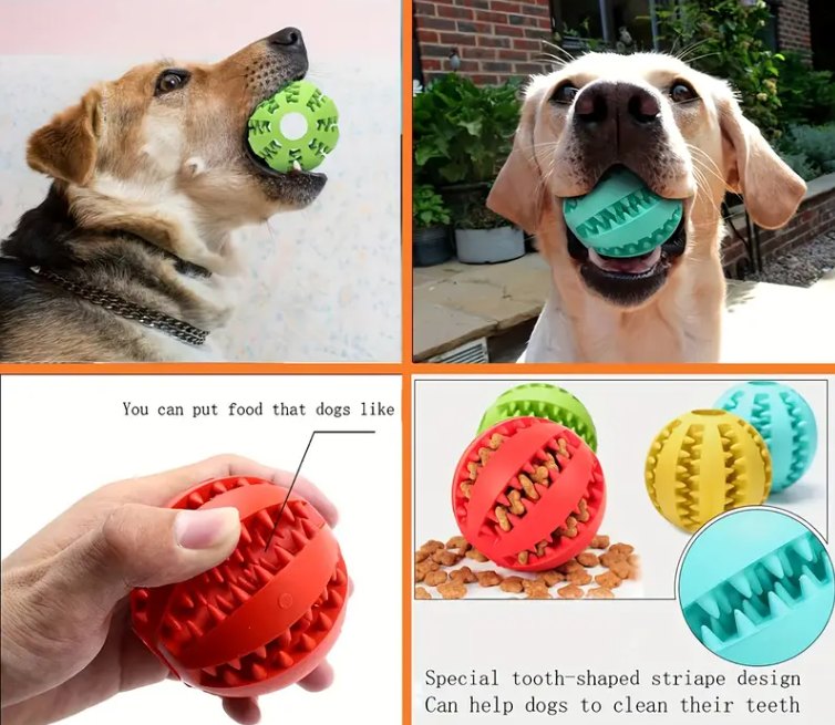 Игрушка-мяч для собак интерактивная/жевательная/дозатор лакомства и чистка зубов (2006) - фото 9