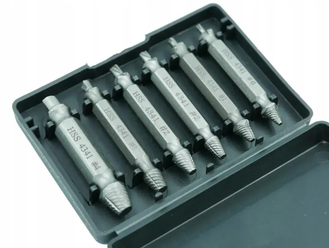 Набір екстракторів HSS для вилучення шурупів болтів 6 шт. (10035322111) - фото 2 Набір екстракторів HSS для вилучення шурупів болтів 6 шт. (10035322111) - фото 2