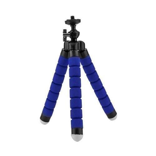 Штатив-трипод мини гибкий для цифровых камер 1/4" Blue (286757)
