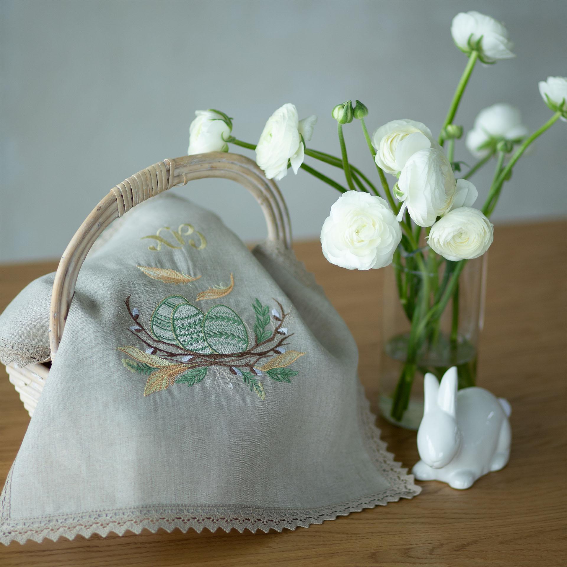 Серветка великодня Едельвіка 43х43 см Бежевий (311-24/08)