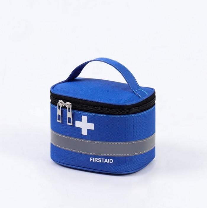 Аптечка-сумка FirstAid для зберігання медикаментів 14х10х10 см Синій (ОДЛ-48-13)