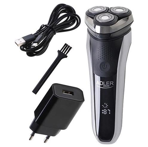 Електробритва для чоловіків роторна Adler AD 2933 акумуляторна 30 Вт