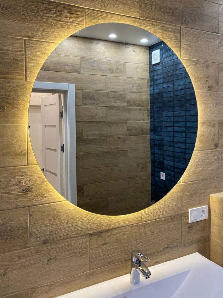 Дзеркало кругле з підсвіткою Range-L 100х100 см (10001L-100100stW) - фото 3