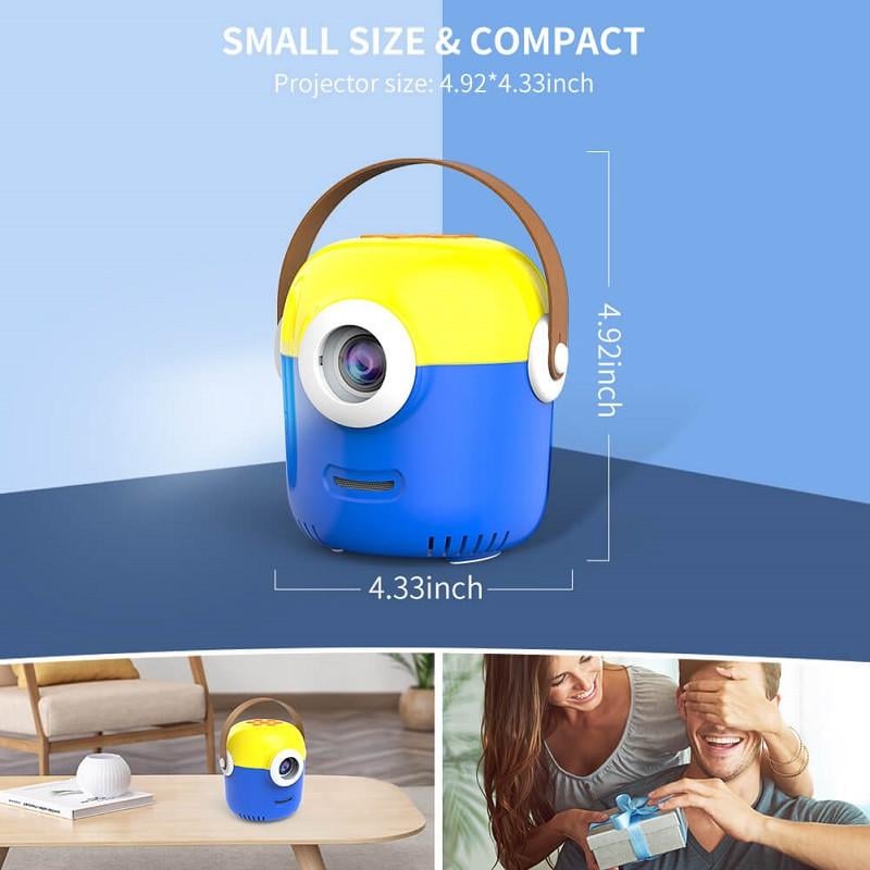 Портативний міні проектор для дітей Minion Android IOS TF/USB - фото 7