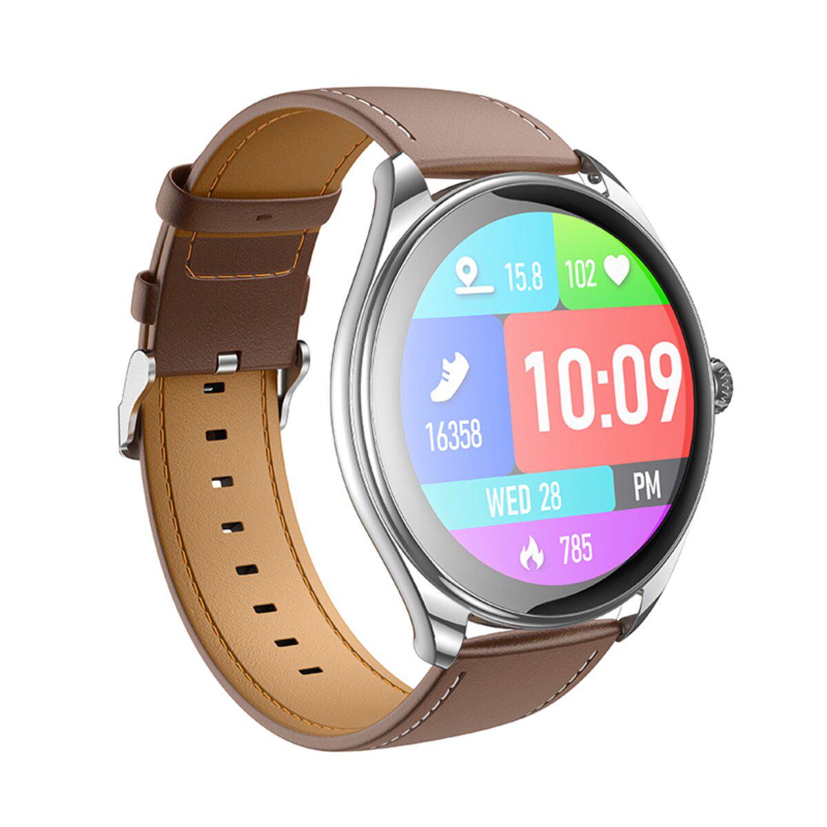 Смарт-годинник Hoco Y22 AMOLED Smart sport watch call version 1,43" 200 mAh BT5.3 Silver (6942007628990) Смарт-годинник Hoco Y22 AMOLED Smart sport watch call version 1,43" 200 mAh BT5.3 Silver (6942007628990)