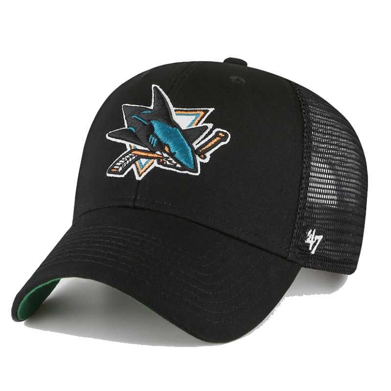 Бейсболка San Jose Sharks Branson Mesh (BRANS22CTP-BK)