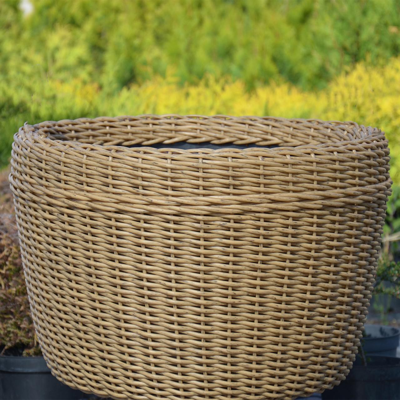 Кашпо велике для рослин та квітів з штучного ротангу/ручної роботи 60 л Дерево (12343667) - фото 4 Кашпо велике для рослин та квітів з штучного ротангу/ручної роботи 60 л Дерево (12343667) - фото 4