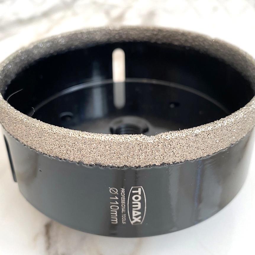 Коронка для плитки/керамогранита TOMAX 110 мм на УШМ/болгарку алмазная (1465081137) - фото 2