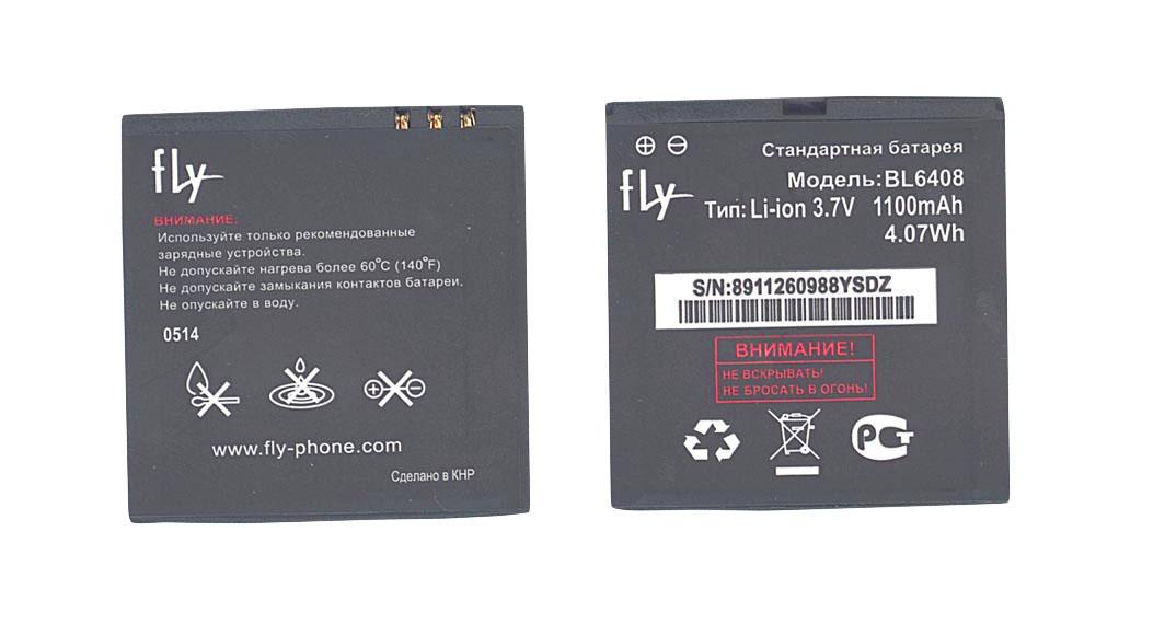 Аккумулятор для смартфона Fly BL6048 IQ239 Era Nano 2 3,7V 1100 mAh 4,07 Wh Black