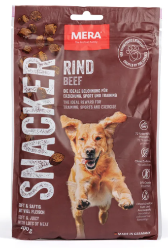 Лакомство для собак MERA Pure Sensitive Snack Rind Снеки с говядиной 200 г (1649732597)