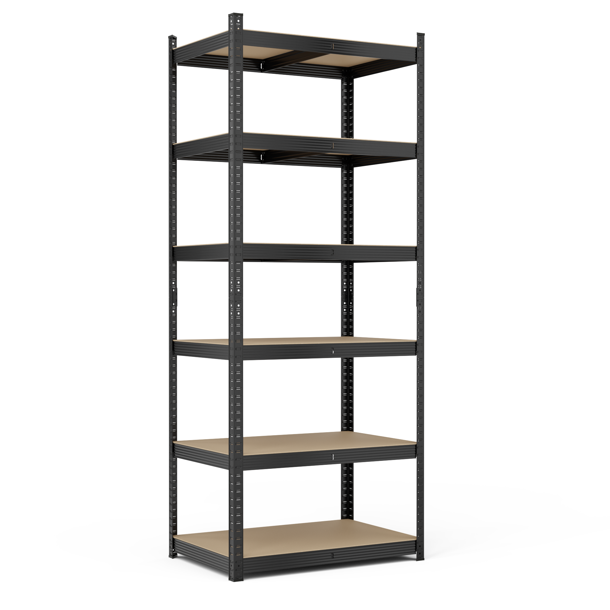 Стеллаж металлический StahlPro 2220x900x600 мм 6 полок МДФ Черный