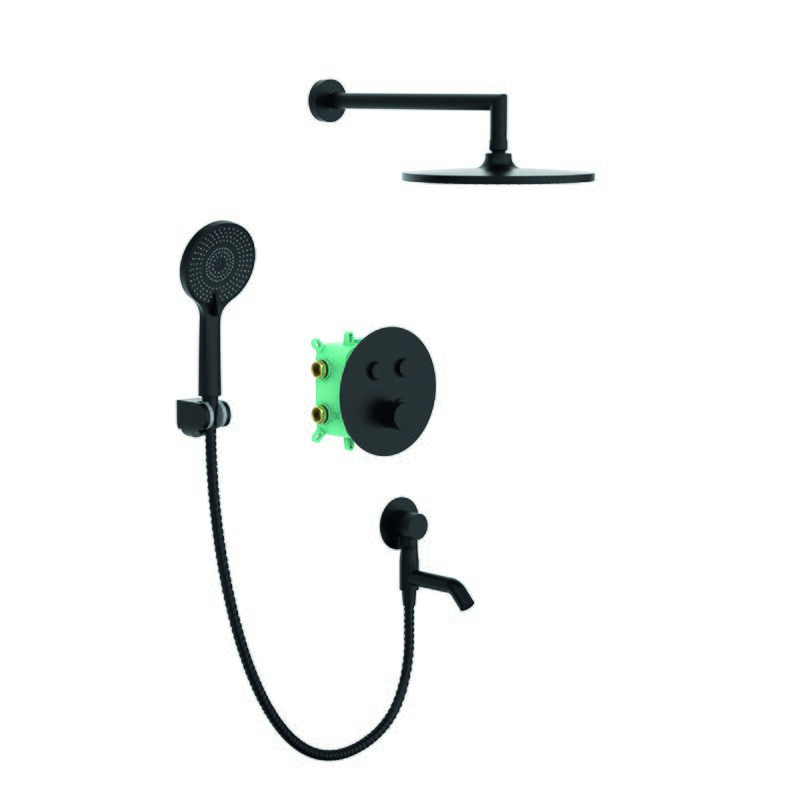 Душевая система встраиваемая KOER KB-67012-05 Черный (KR4729)