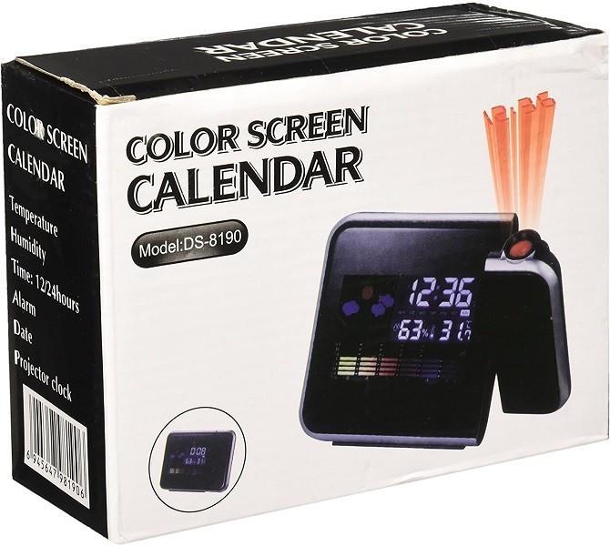 ᐉ Метеостанция с часамипроектором Color Screen Calendar DS8190 N5980