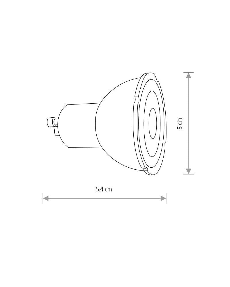 Лампочка Nowodvorski Reflector LED GU10 7 Вт 3000K 600L Dim IP20 Black (10995) - фото 2