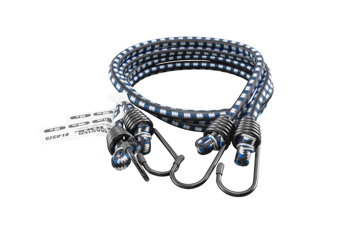 Стяжка вантажу гумова MasterTool Ø11 мм 100 см 2 шт. (81-0325)