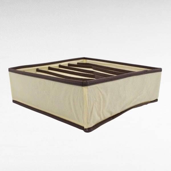 Комплект органайзеров 3в1 для хранения белья Бежевый (e0d53315) - фото 3