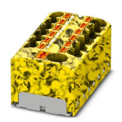 Розподільний блок Phoenix Contact PTFIX 10/12X4-FE 450В 32A Push-in Жовто-чорний (3273898)