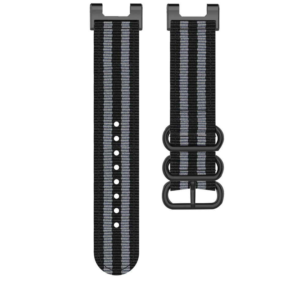 Ремешок нейлоновый Primo Traveller для часов Xiaomi Amazfit T-Rex A1918/T-Rex Pro A2013 Black/Grey