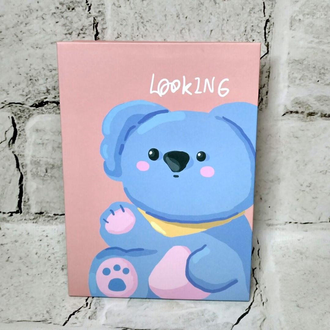 Зеркало настольное/дорожное косметическое Коала 18х12,8 см Розовый (14368228-1)