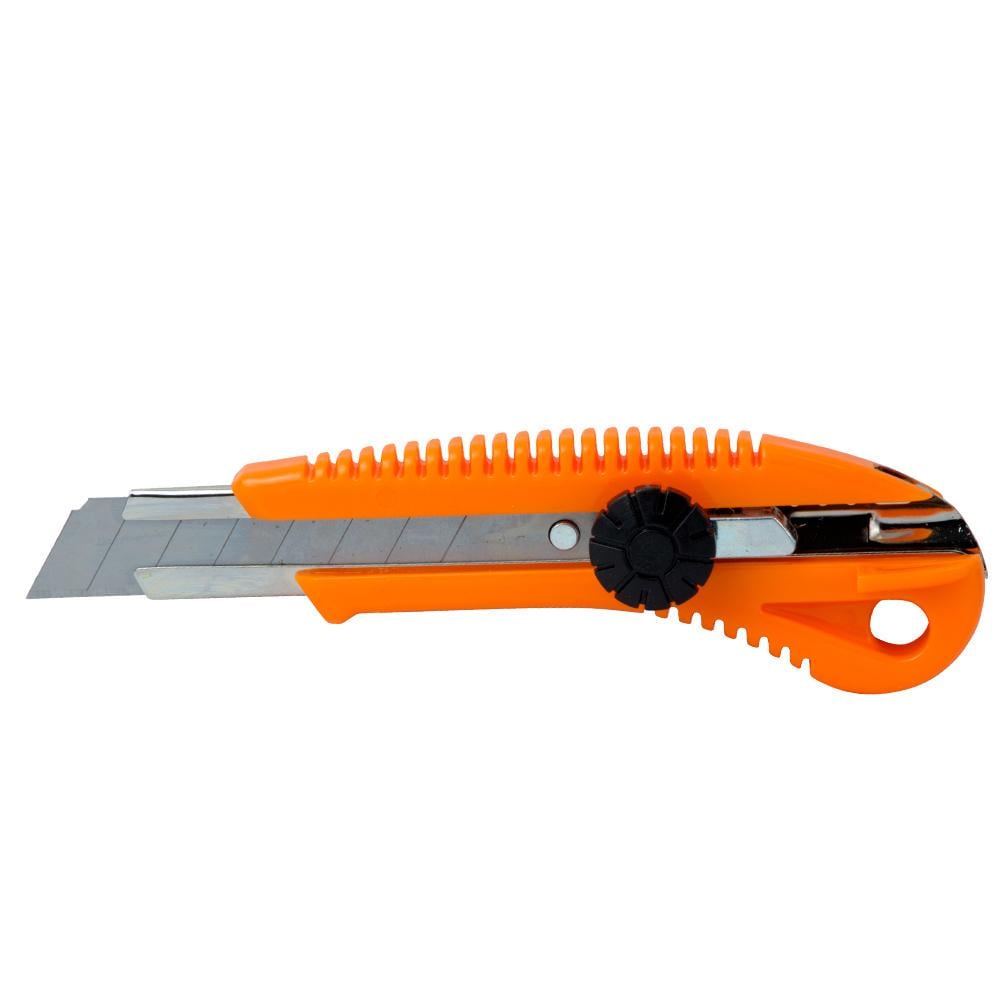 Нож строительный Sigma пластиковый корпус/винтовой замок лезвие 18 мм (8213031)