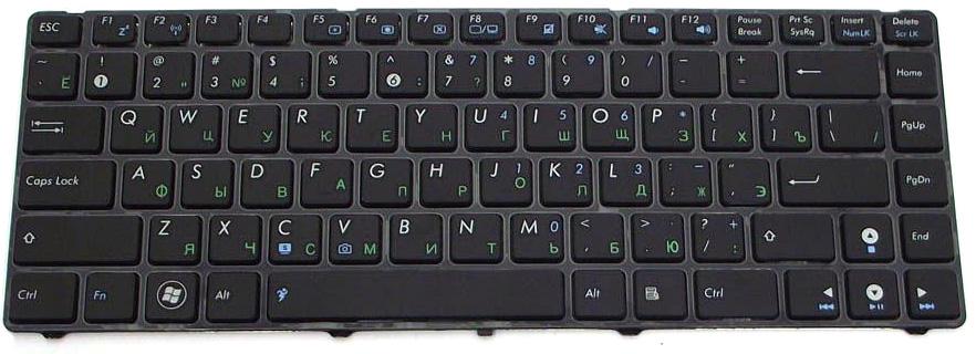 Клавиатура для ноутбука Asus X44/X44H матовая (04GNV62KRU00)