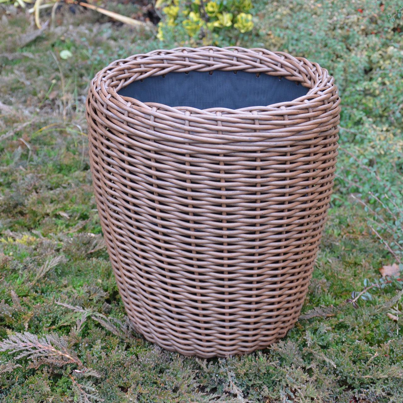 Кашпо високе для квітів та рослин з штучного ротангу/ручної роботи 16 л Молочний шоколад - фото 6 Кашпо високе для квітів та рослин з штучного ротангу/ручної роботи 16 л Молочний шоколад - фото 6