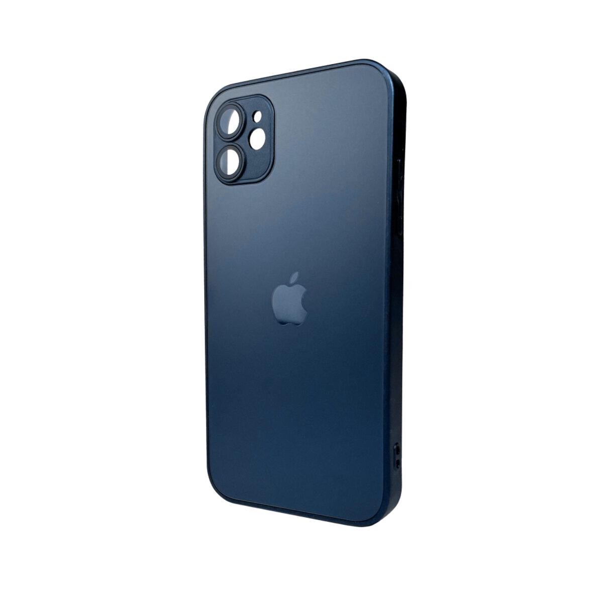 Протиударний чохол для Apple iPhone 11 AG Glass Matt Frame Color / Navy Blue
