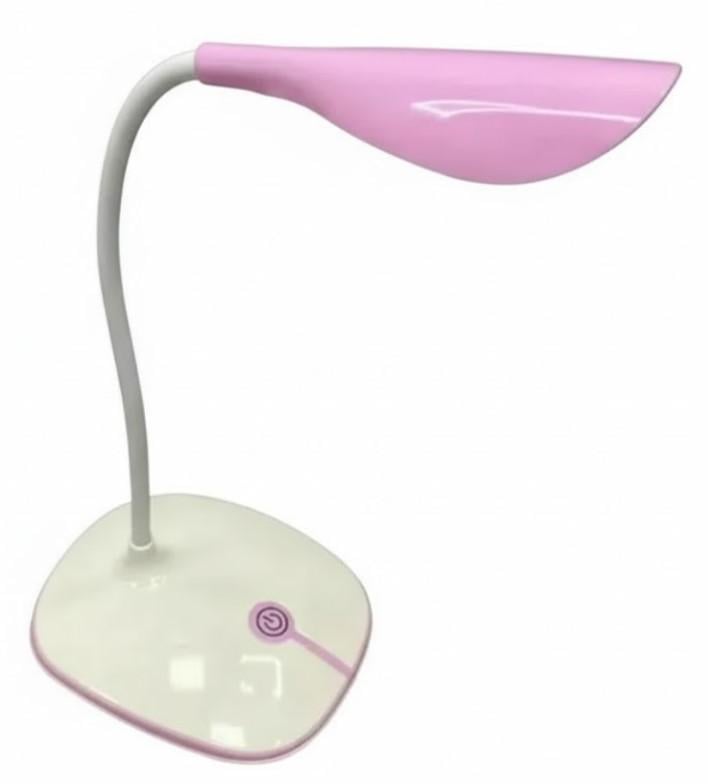 Настольная лампа аккумуляторная JX 880 с USB зарядкой Розовый (2104618723)