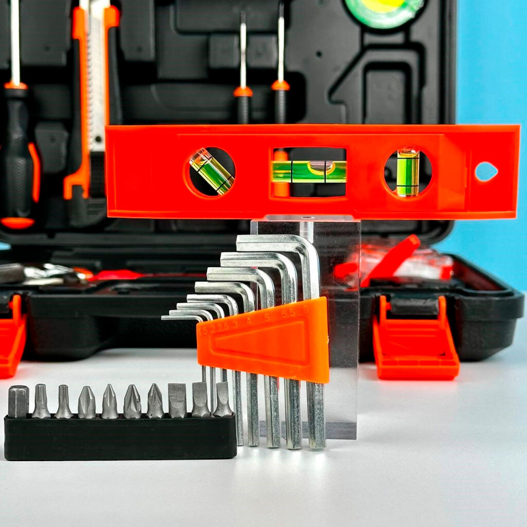 Набір інструментів у пластиковому кейсі для зберігання (ART-0196) - фото 3 Набір інструментів у пластиковому кейсі для зберігання (ART-0196) - фото 3