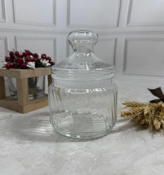 Банка для сыпучих Luminarc V9601 Jar Striped 0,5л с крышкой