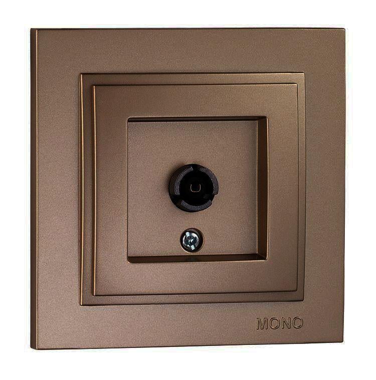 Розетка TV конечная Mono Electric DESPINA с экраном Бронзовый (12310) Розетка TV конечная Mono Electric DESPINA с экраном Бронзовый (12310)