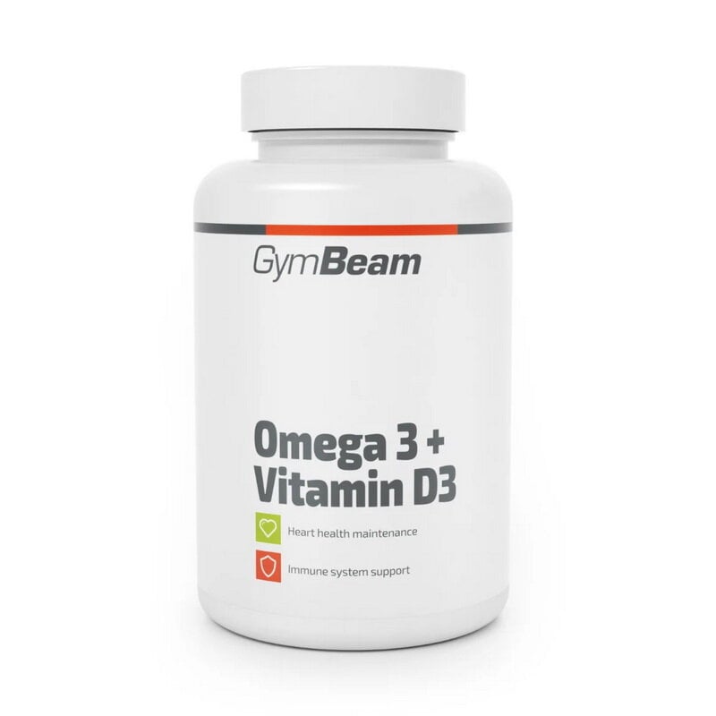 Омега 3 с витамином D3 GymBeam Omega 3+ Vitamin D3 90 капс. Омега 3 с витамином D3 GymBeam Omega 3+ Vitamin D3 90 капс.