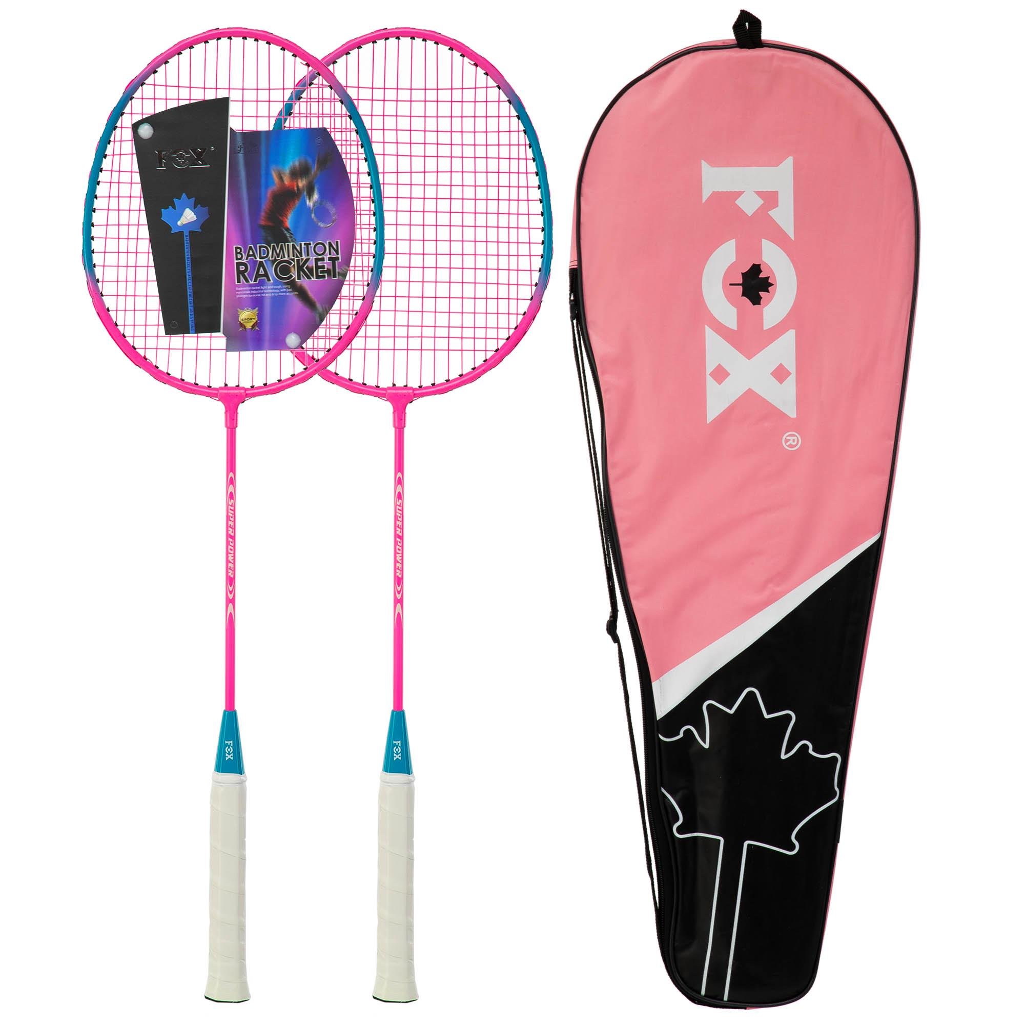 Набір для бадмінтону Fox Fox-6636 2 ракетки в чохлі Рожевий (FOX-6636_Розовый) - фото 1