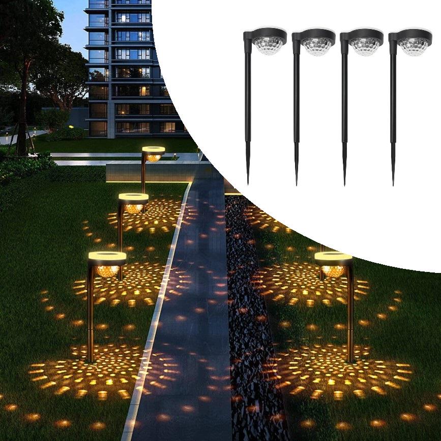 Фонарь садовый Созвездие с проекцией на солнечной батарее 4 шт. Теплый белый (MX-00009030) - фото 2 Фонарь садовый Созвездие с проекцией на солнечной батарее 4 шт. Теплый белый (MX-00009030) - фото 2