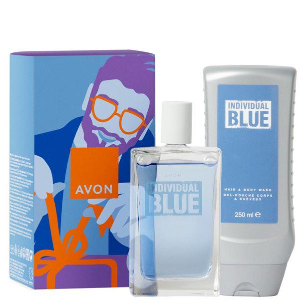 Парфумерно-косметичний набір для чоловіків Avon Individual Blue у подарунковій упаковці