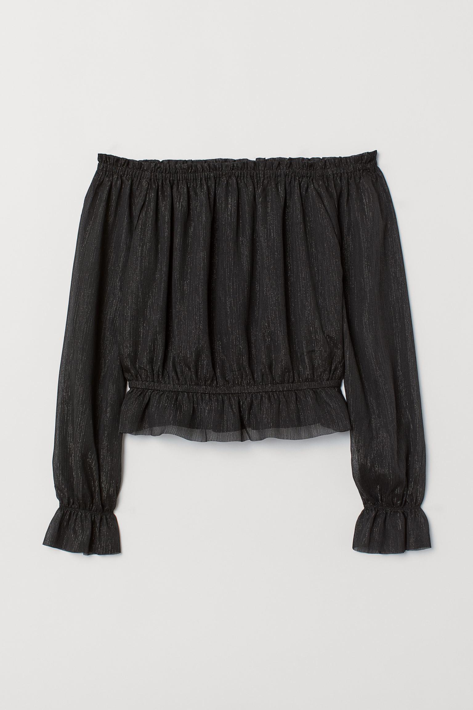 Блуза H&M р. 34 Черный (11116697088)