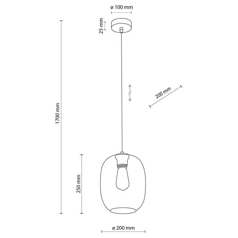 Подвесной светильник TK Lighting Elio 5971 1 Graphite (24575444) - фото 2