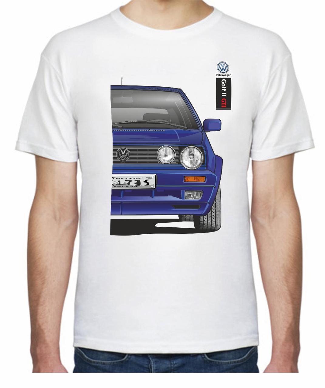 Футболка мужская Avtolife Volkswagen Golf II GTI F 305518 XXL Белый (2498725839)
